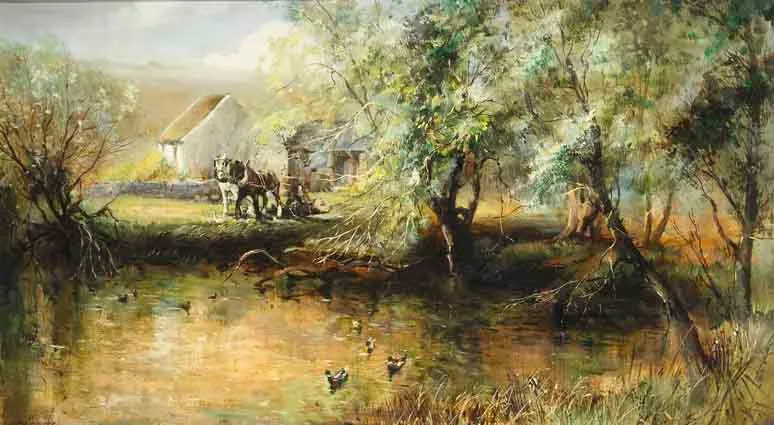 SPRING MORNING by Kenneth Webb, oil on canvas, sold Sep 2003