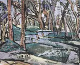Evie Hone, POOL IN THE WOOD AT MARLAY, RATHFARNHAM