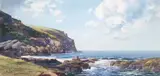 Kathleen Isabella Mackie, SEA CLIFFS WITH GULLS ON A FINE DAY