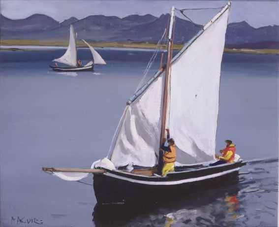 PUCAN by Cecil Maguire, oil on board, sold Feb 2003