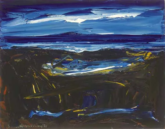 SHORELINE CLOONAGH by Seán McSweeney, oil on board, sold Feb 2003