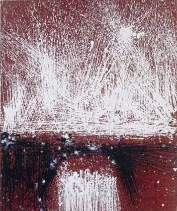 SPUME by Patrick Scott, tempera on hardboard, sold Feb 2003