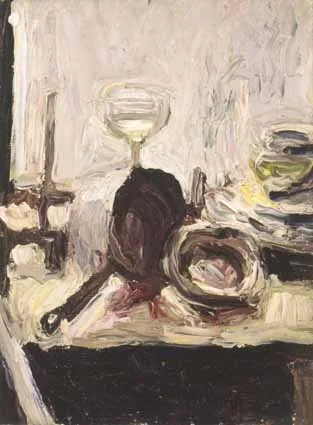 STILL LIFE by Ronald Ossory Dunlop, oil on canvas, sold Feb 2003