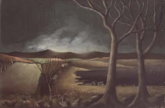 LANDSCAPE AT DAWN by Daniel O'Neill, oil on canvas, offered Feb 2003