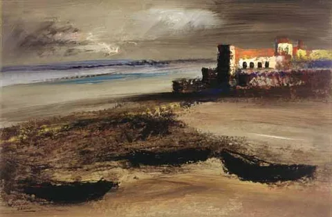 Daniel O'Neill, THE FORTRESS (BUNCRANA, COUNTY DONEGAL), oil on board