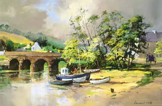 Kenneth Webb, CUSHENDUN, acrylic on canvas