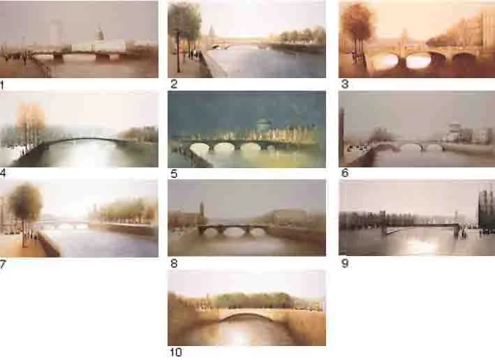 Anthony Robert Klitz, DUBLIN'S LIFFEY BRIDGES - A SET OF TEN, oil on canvas