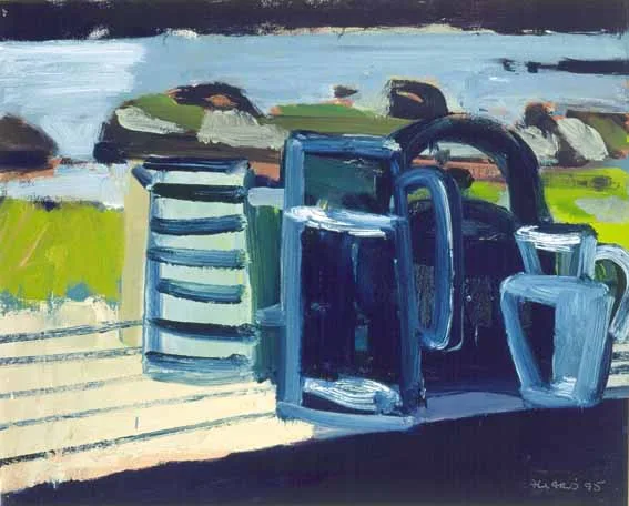 STILL LIFE, INISFREE by Brian Ballard, oil on canvas, sold Feb 2003