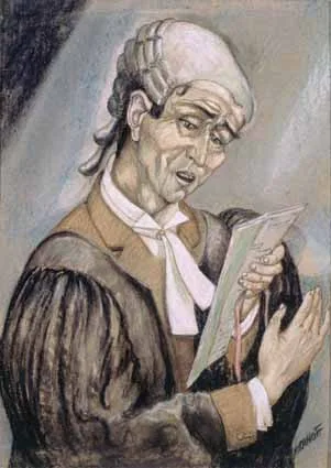 A CONCERNED BARRISTER by Harry Kernoff, pastel, offered Feb 2003