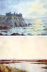 Douglas Alexander, DUNLUCE CASTLE, COUNTY ANTRIM and BOG LANDSCAPE (A PAIR)