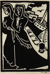 Nano Reid, TWO WOMEN STROLLING BY THE QUAY