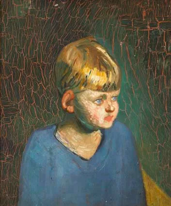 STUDY OF A BOY by Roderic O'Conor, oil on panel, sold Apr 2003