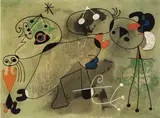 Joan Miró, COMPOSITION WITH GREEN BACKGROUND