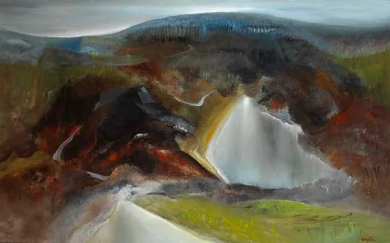 STILL NOVEMBER by Richard Kingston, oil on board, sold Apr 2003