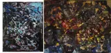Anne King-Harman, DELPHINIUM BLUES and FLORAL THEME (A PAIR)