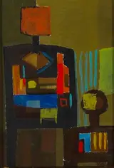 Arthur Armstrong, STILL LIFE WITH LAMP