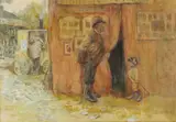 Jack Butler Yeats, 'NOW'S YER TIME TER BE TOOK - YOU'LL NEVER BE YOUNGER!'