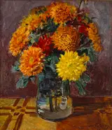 Frank McKelvey, VASE OF CHRYSANTHEMUM