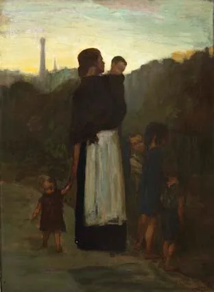 Mary Duncan, A YOUNG IRISH MOTHER, oil on canvas