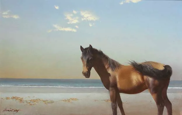 EBB TIDE by Patrick Hennessy, oil on canvas, offered Apr 2003
