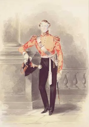 Edward Hayes, MILITARY OFFICER, watercolour over pencil heightened with bodycolour