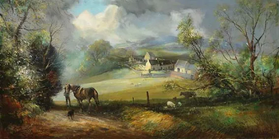 MAY MORNING by Kenneth Webb, oil on canvas, sold Apr 2003