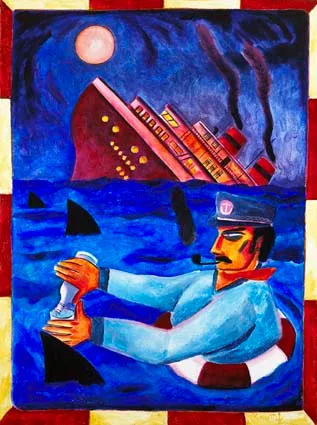 Graham Knuttel, TITANTIC, oil on canvas