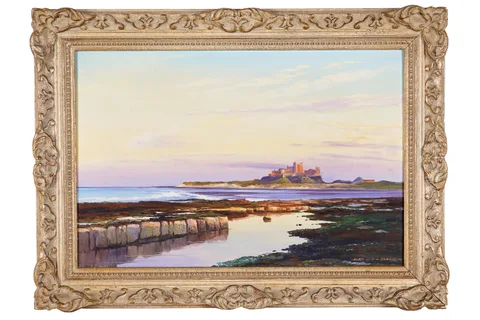 Bamburgh Castle by Alan Bengall Charlton, oil on canvas, sold Jun 2026