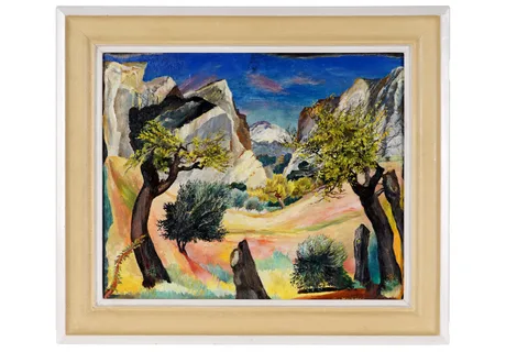 Sine MacKinnon, Les Baux De Provence, oil on canvas