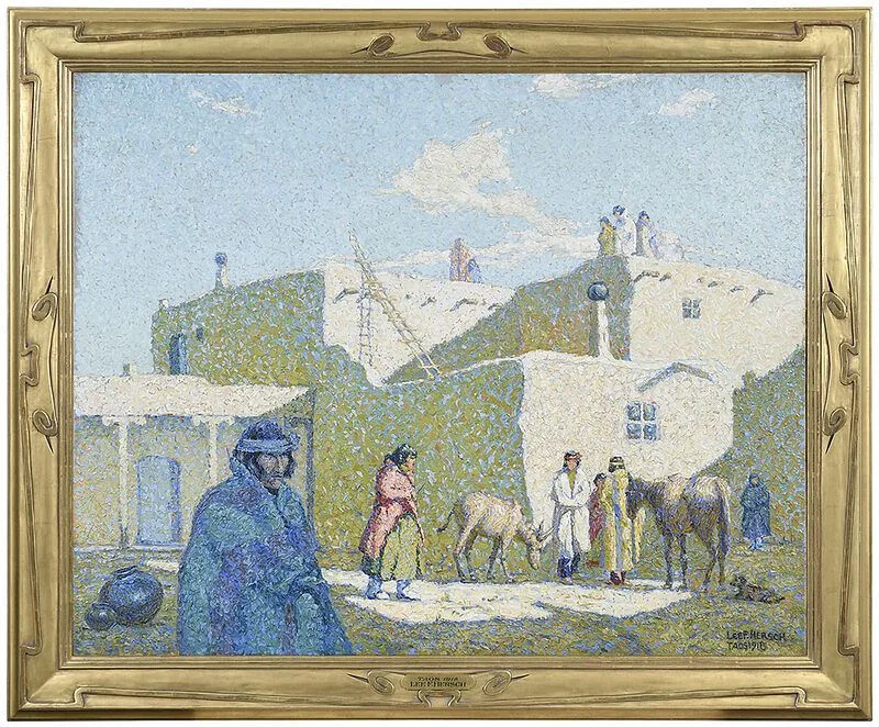 Lee Hersch, Taos, 1918, oil on canvas