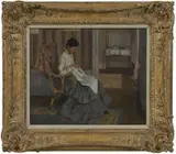 Frederick Carl Frieseke, Medora Clark Sewing