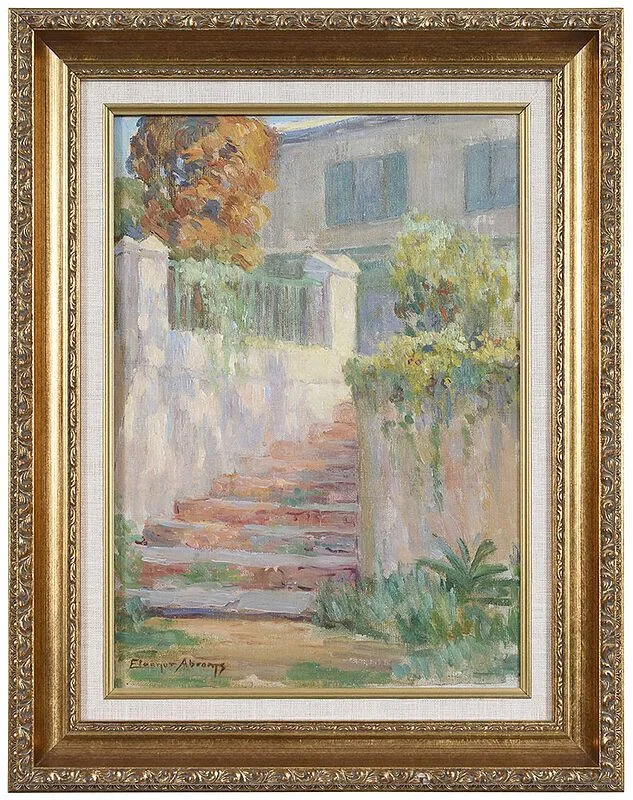 Eleanor Abrams, The Terrace Steps, oil on canvas