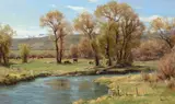 Clyde Aspevig, Spring at Two Dot, Montana, 1994, oil on canvas laid on board