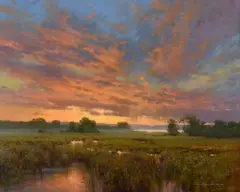 Cindy Baron, Secluded Mystery, 2025, oil on canvas laid on board