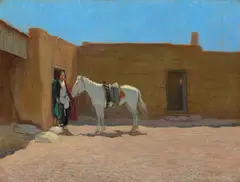 Oscar E. Berninghaus, Sleepy, Mid-Day (ca. 1899/1913), oil on canvas