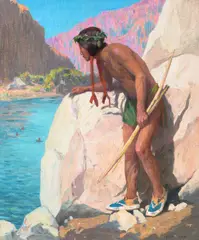 E. Irving Couse, The Duck Hunter, oil on canvas