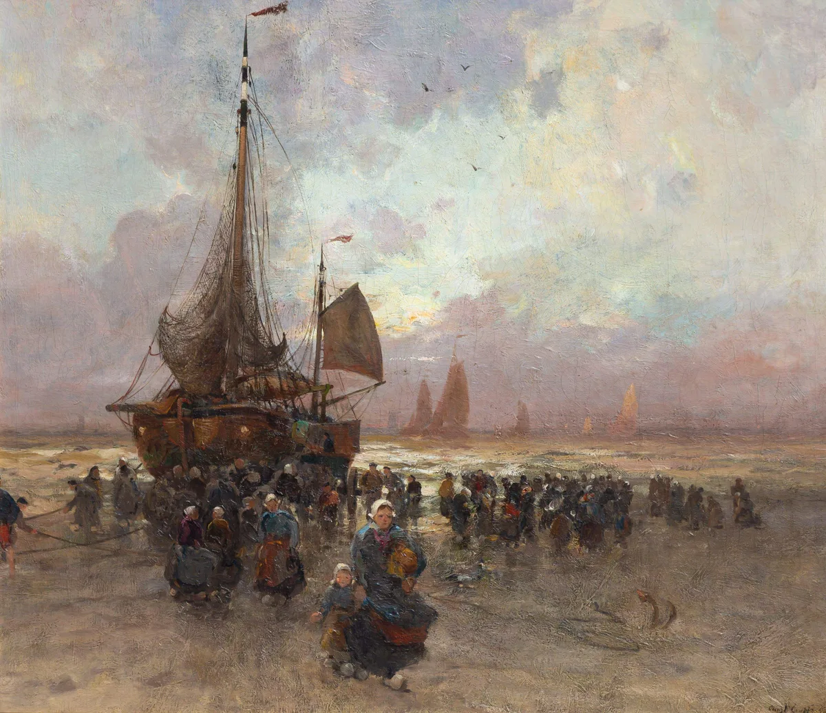Charles Gruppe, The New Land, Oil on canvas