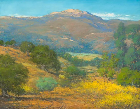 William Louis Otte, Santa Barbara, California, 1921, pastel on paper board