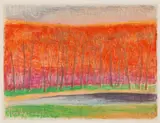 Wolf Kahn, Untitled Landscape