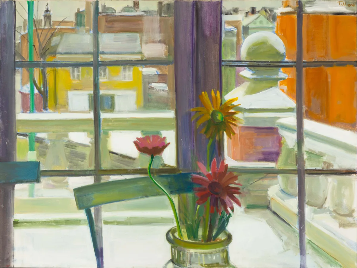 Wintry Day by Virginia Tillou, oil on canvas, sold Sep 2021