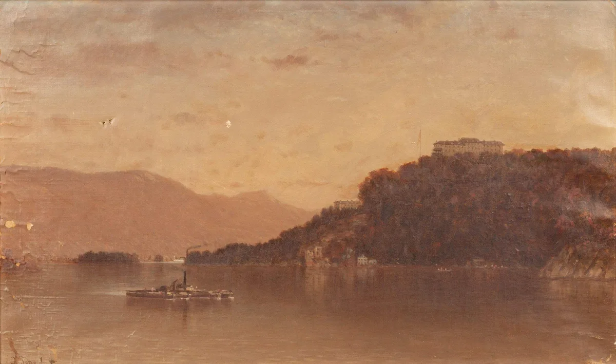 John Pope, Cozzen's Hotel at West Point, oil on canvas