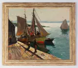 Anthony Thieme, Harbor Scene