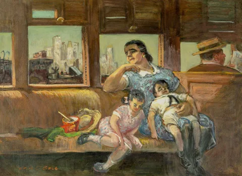 Cecil Crosley Bell, Homeward Bound, Oil on panel