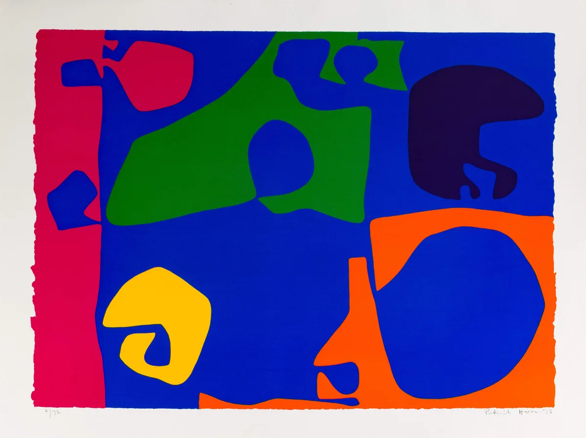 Jan 1973: 14 by Patrick Heron, 1973, Lithograph in colors, sold Jan 2024
