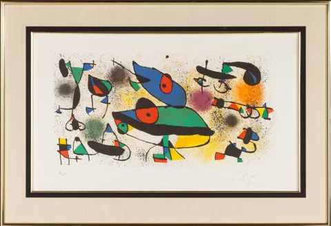 Joan Miró, Sculpteur II, 1974, Color lithograph on wove paper