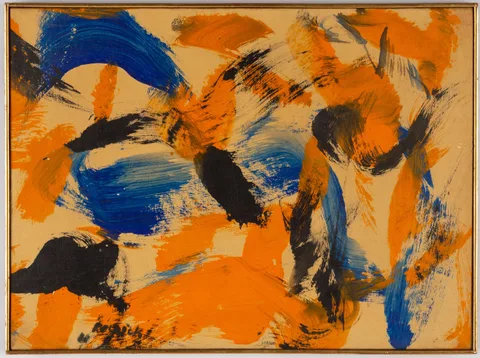 Milton Resnick, Untitled, Oil on paper laid on canvas