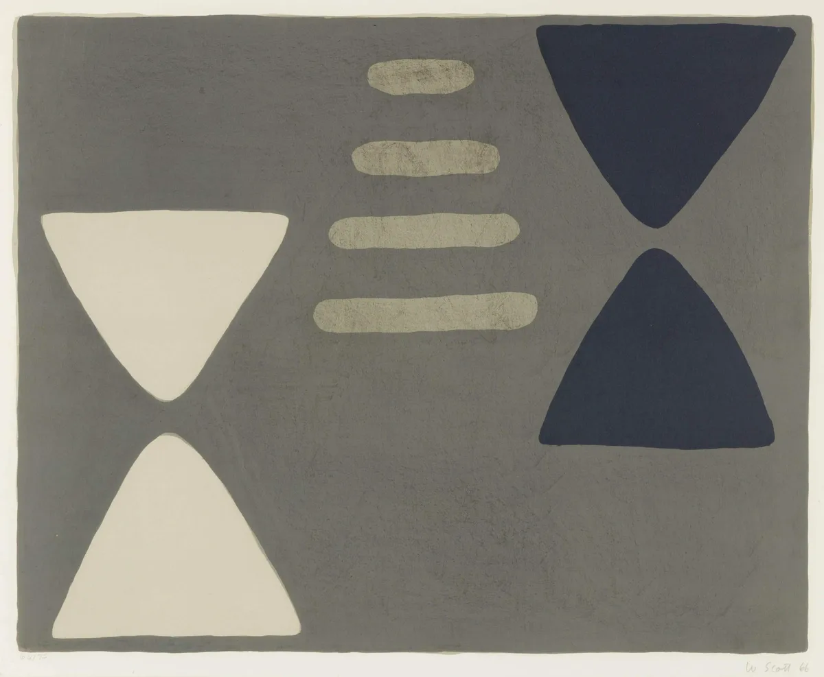 Odeon VI by William Scott, 1966, Lithograph, sold Mar 2022