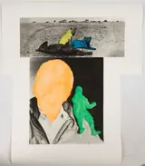 John Baldessari, Person with Conscience (Green) / Animals Quiescent