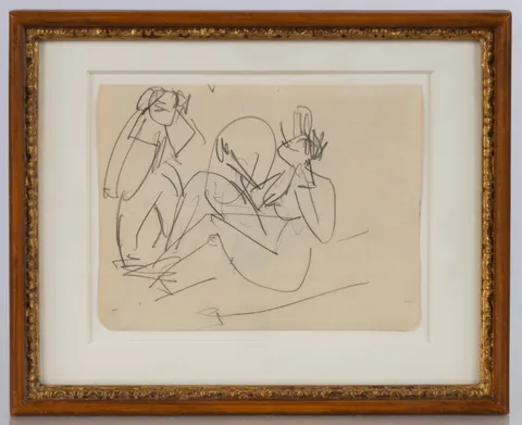 Ernst Ludwig Kirchner, Drawing, Charcoal on paper