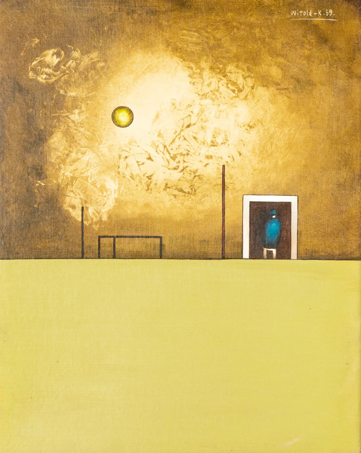 #2131 by Witold-K, oil and c-print on canvas board, sold Jun 2021